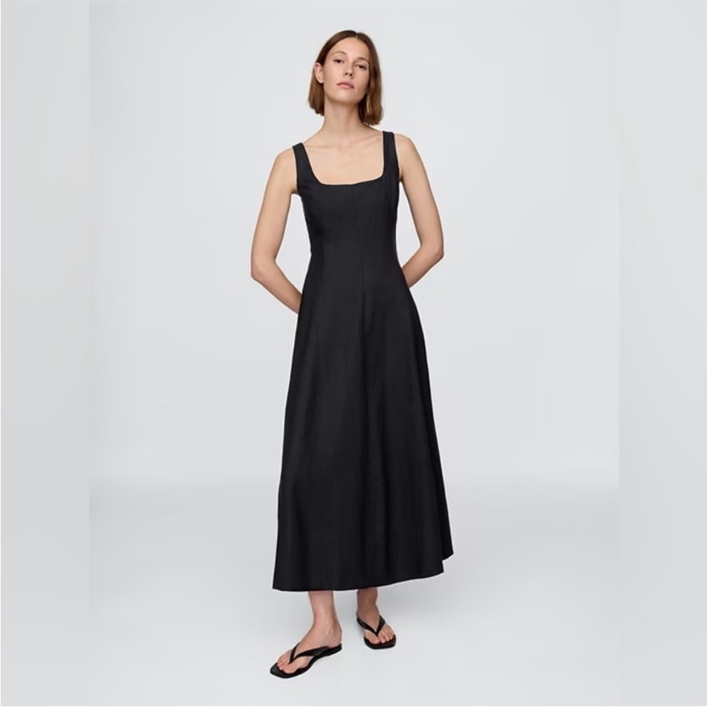 NWT! GAP Linen-Blend Square-Neck Maxi Dress - Multiple #770475 🪂 - Picture 1 of 6